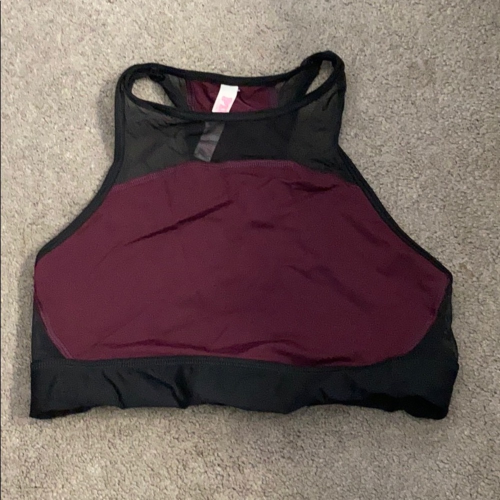 pink sports bra